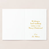 Merry Kerstverpleegster Folie Kaarten (Binnen)