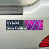 Merry Kerstversient Bumpersticker (Op auto)