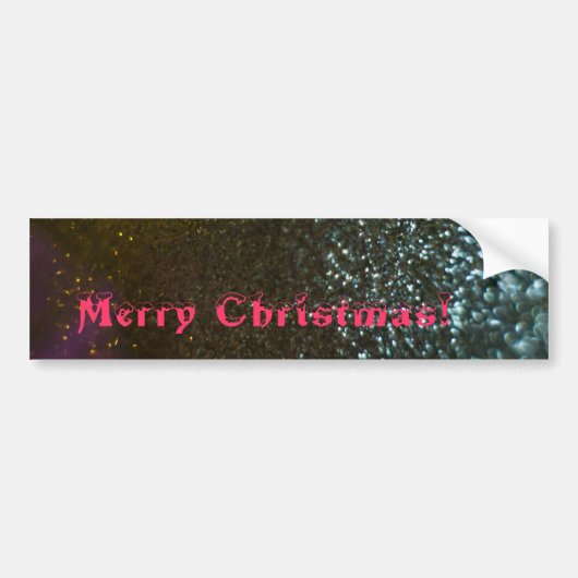 Merry Kerstversient Bumpersticker (Voorkant)