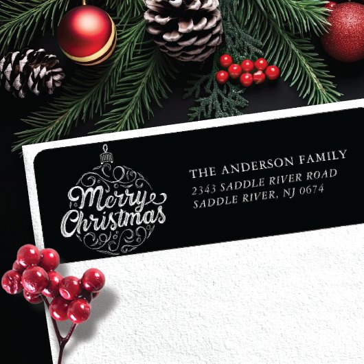 Merry Kerstversient Etiket