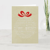 Merry Kerstversient Feestdagen Kaart (Voorkant)