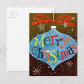 Merry Kerstversient Feestdagenkaart (Voorkant / Achterkant)