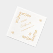 Merry Kerstversient Folie Servetten (Links)