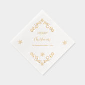 Merry Kerstversient Folie Servetten (Rechts)