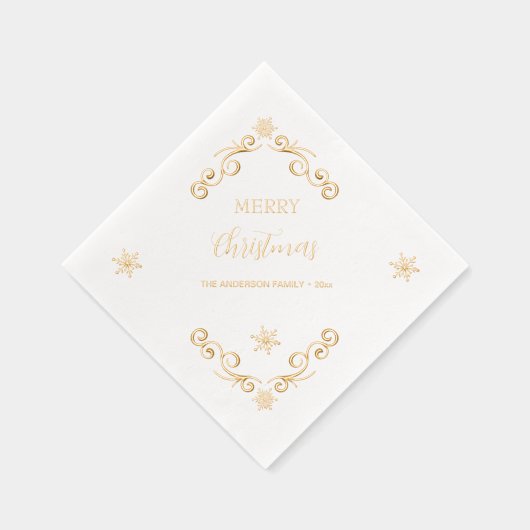 Merry Kerstversient Folie Servetten (Rechts)
