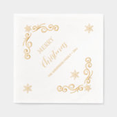 Merry Kerstversient Folie Servetten (Voorkant)