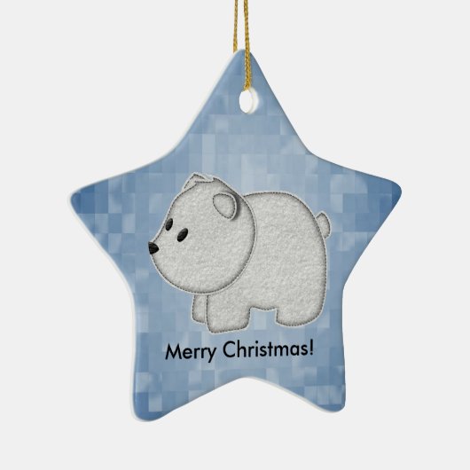 Merry Kerstversient Keramisch Ornament (Rechts)