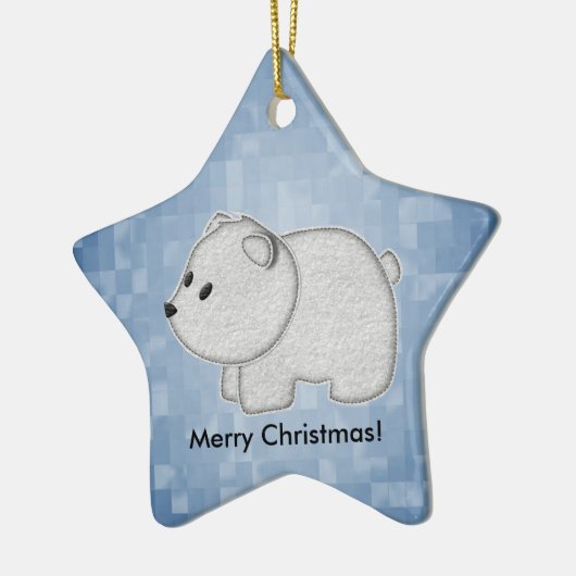 Merry Kerstversient Keramisch Ornament (Links)