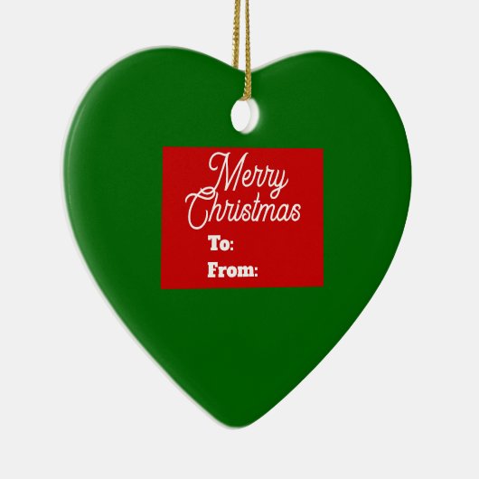 Merry Kerstversient Keramisch Ornament (Rechts)