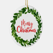 Merry Kerstversient Keramisch Ornament (Rechts)