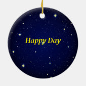 Merry Kerstversient Keramisch Ornament (Achterkant)