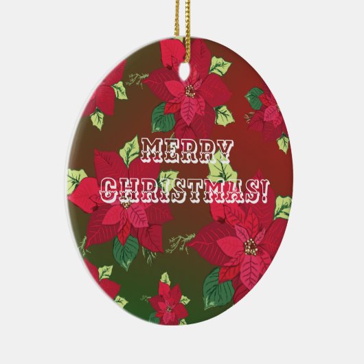 Merry Kerstversient Keramisch Ornament (Rechts)