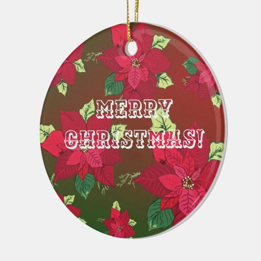 Merry Kerstversient Keramisch Ornament (Links)