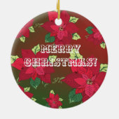 Merry Kerstversient Keramisch Ornament (Achterkant)