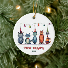 Merry Kerstversient Keramisch Ornament