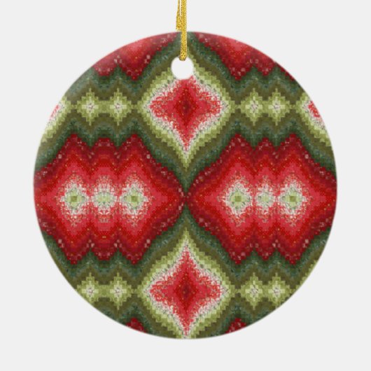 Merry Kerstversient Keramisch Ornament (Achterkant)