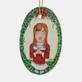 Merry Kerstversient Keramisch Ornament (Links)