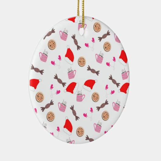 Merry Kerstversient Keramisch Ornament (Rechts)