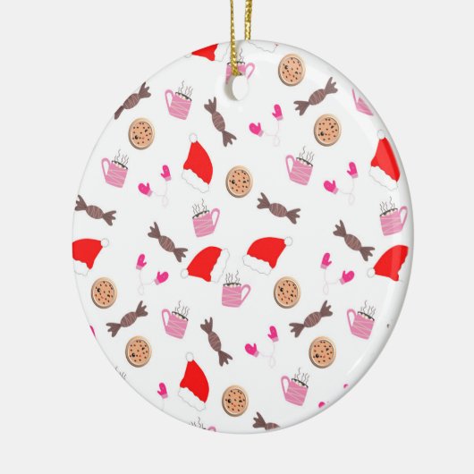 Merry Kerstversient Keramisch Ornament (Links)