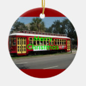 Merry Kerstversient Keramisch Ornament (Voorkant)