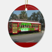 Merry Kerstversient Keramisch Ornament (Links)