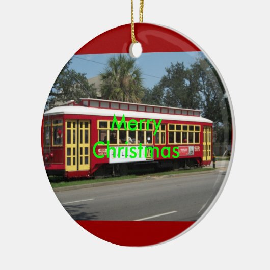 Merry Kerstversient Keramisch Ornament (Links)