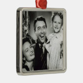 Merry Kerstversient Metalen Ornament (Rechts)