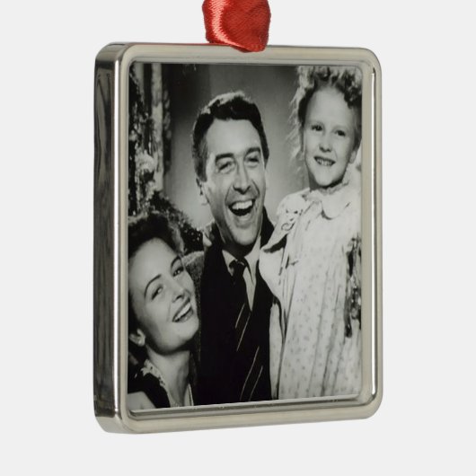 Merry Kerstversient Metalen Ornament (Rechts)