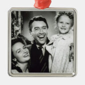 Merry Kerstversient Metalen Ornament (Voorkant)