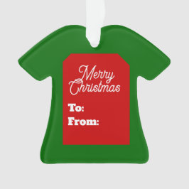 Merry Kerstversient Ornament