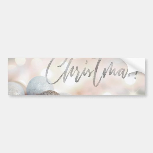Merry Kerstversients Bumpersticker (Voorkant)