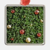 Merry Kerstversients Metalen Ornament (Voorkant)