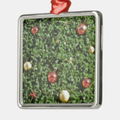 Merry Kerstversients Metalen Ornament (Links)