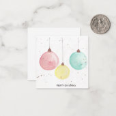 Merry Kerstversients Notitiekaartje (Voorkant / Achterkant in situ)