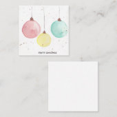 Merry Kerstversients Notitiekaartje (Voorkant / Achterkant)