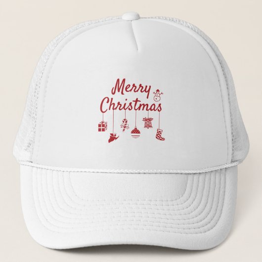 Merry Kerstversients Trucker Pet (Voorkant)