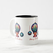 Merry Kerstversients Tweekleurige Koffiemok (Voorkant links)