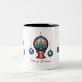 Merry Kerstversients Tweekleurige Koffiemok (Center)