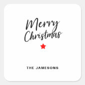 Merry kerstviare Sticker (Voorkant)