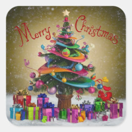 Merry kerstviare Sticker