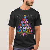 Merry kerstvlinderboom t-shirt (Voorkant)