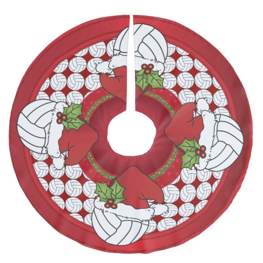 Merry Kerstvolleyball Lovers Kerstboom Rok (Voorkant)