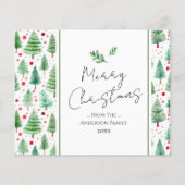 Merry kerstWaterverf Tree (Voorkant)