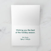 Merry kerstWaterverf Tree Feestdagen Kaart (Binnen)