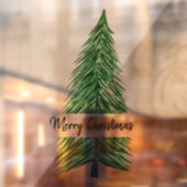 Merry kerstWaterverf Tree Raamsticker (Vel 2)