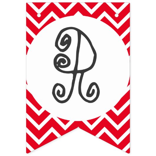 Merry Kerstwhimsical-typografie  Vlaggetjes (Derde vlag)