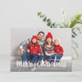 Merry KerstWhimsy | Vakantieknopkaart Feestdagenkaart (Staand voorkant)