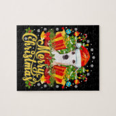 Merry Kerstwhippet mam Pap Xmas Legpuzzel (Horizontaal)