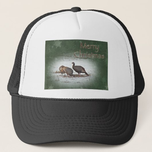 Merry KerstWild Turkey Trucker Pet (Voorkant)