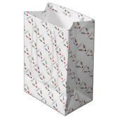 Merry Kerstwinking Rudolph Medium Cadeauzakje (Voorkant Gekanteld)